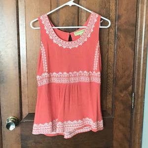 Salmon colored tank